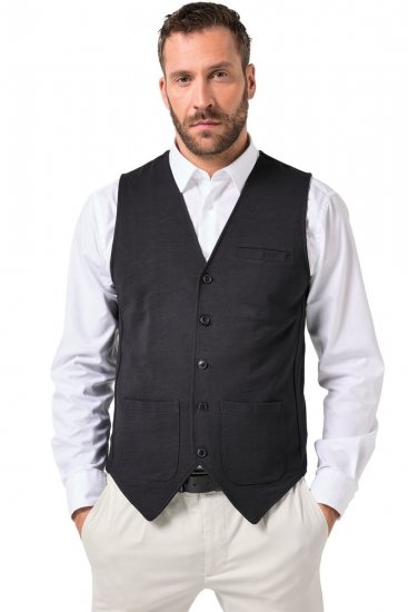 JP1880 846089 Gilet in felpa Nero - Abiti - Abiti da Uomo Taglie Forti