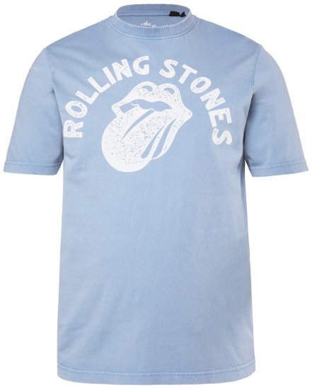 JP1880 846221 Rolling Stones Tongue T-shirt Azzurro - Magliette di band - T-shirt band taglie forti
