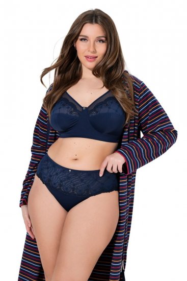 Ulla Popken 846235 Slip hipster con pizzo Blu scuro - Slip - 