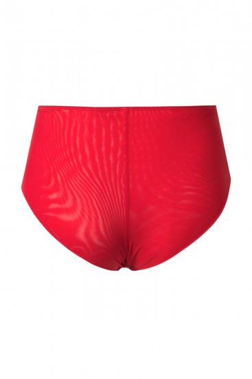 Ulla Popken 846235 Slip hipster con pizzo Rosso - Slip - 