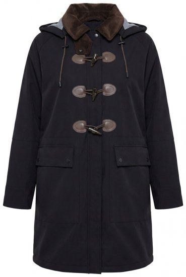 Ulla Popken 846278 Cappotto softshell Nero - Cappotti - Cappotti taglie forti da donna