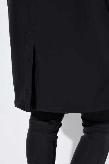 Ulla Popken 846278 Cappotto softshell Nero - Cappotti - Cappotti taglie forti da donna
