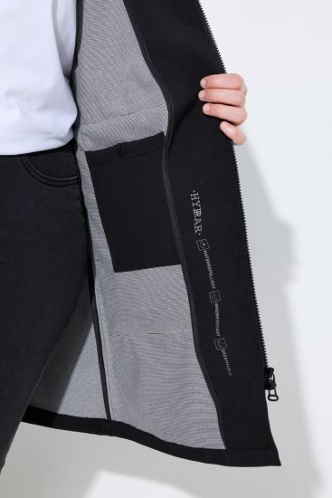 Ulla Popken 846278 Cappotto softshell Nero - Cappotti - Cappotti taglie forti da donna