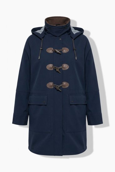 Ulla Popken 846278 Cappotto softshell Blu scuro - Cappotti - Cappotti taglie forti da donna