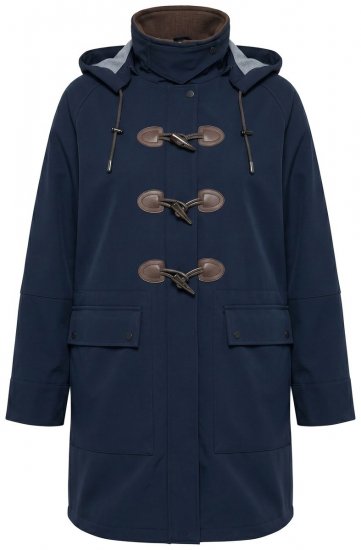 Ulla Popken 846278 Cappotto softshell Blu scuro - Cappotti - Cappotti taglie forti da donna