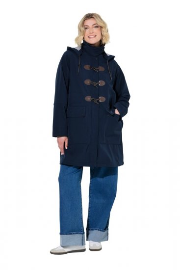Ulla Popken 846278 Cappotto softshell Blu scuro - Cappotti - Cappotti taglie forti da donna