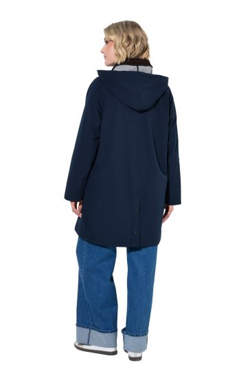 Ulla Popken 846278 Cappotto softshell Blu scuro - Cappotti - Cappotti taglie forti da donna