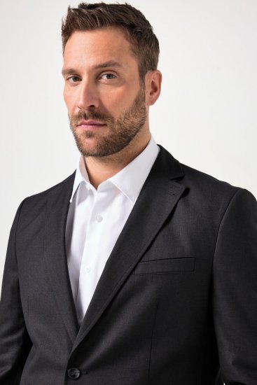 JP1880 Korsika Blazer effetto lino Nero - Abiti - Abiti da Uomo Taglie Forti