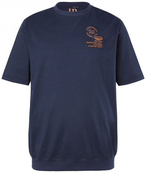 JP1880 846657 T-shirt bellyfit con badge Blu scuro TALL - TALL T-shirts - T-Shirt per Uomini Alti