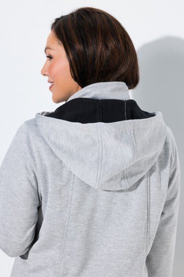 Ulla Popken 846744 Giacca softshell Grigio melange - Giacche - Giacche taglie forti da donna