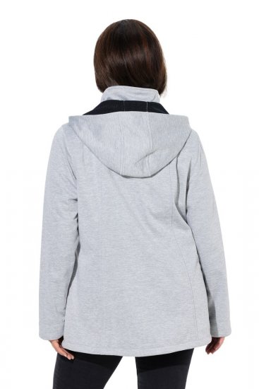 Ulla Popken 846744 Giacca softshell Grigio melange - Giacche - Giacche taglie forti da donna