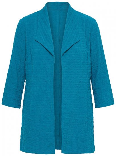 Ulla Popken 847042 Cappotto di lana Petrolio - Giacche - Giacche taglie forti da donna