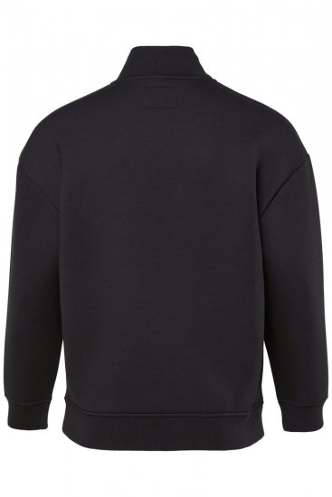 STHUGE 847083 Giacca varsity in tessuto scuba Nero - Giubbotti - Giubbotti Uomo Taglie Forti