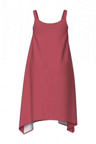 Ulla Popken 847481 Abito fantasia Rosso - Vestiti mini - Miniabiti donna taglie forti