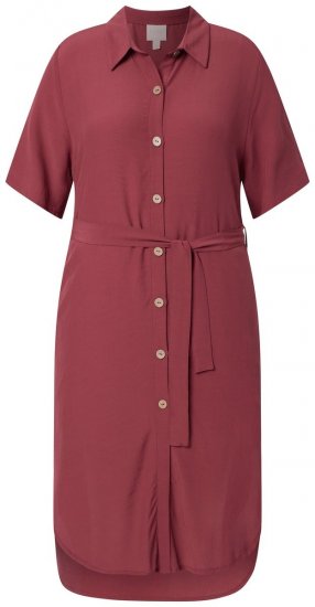 Ulla Popken 847797 Abito chemisier Rosso ruggine - Abiti chemisier - 