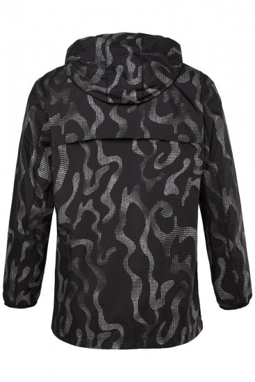 Jay-Pi 847852 Giacca outdoor ultraleggera con stampa riflettente Nero - Giubbotti - Giubbotti Uomo Taglie Forti