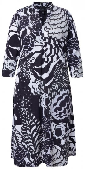 Ulla Popken 847972 Abito in maglia a fiori Bianco - Abiti in maglia - 