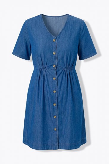 Ulla Popken 848597 Abito chemisier Blu denim - Abiti chemisier - 