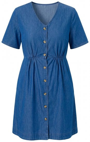 Ulla Popken 848597 Abito chemisier Blu denim - Abiti chemisier - 