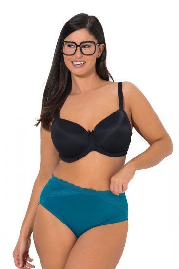 Ulla Popken 848803 Slip con pizzo confezione da 3 Petrolio - Slip - 