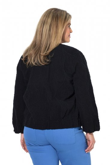 Ulla Popken 848940 Bomber Nero - Giacche - Giacche taglie forti da donna