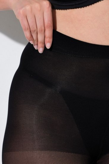 Ulla Popken 849047 Collant fantasia 100 den Nero - Collant & calzini - 