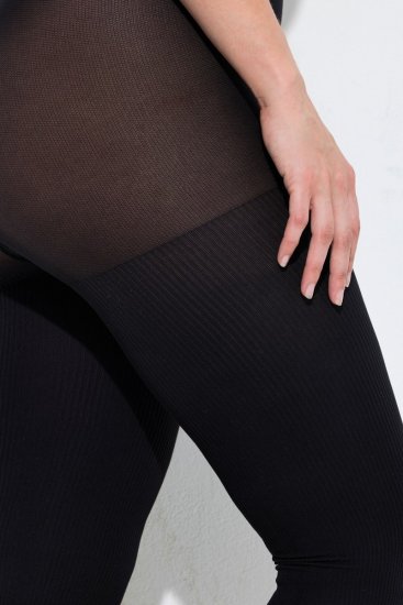 Ulla Popken 849063 Collant Nero - Collant & calzini - 