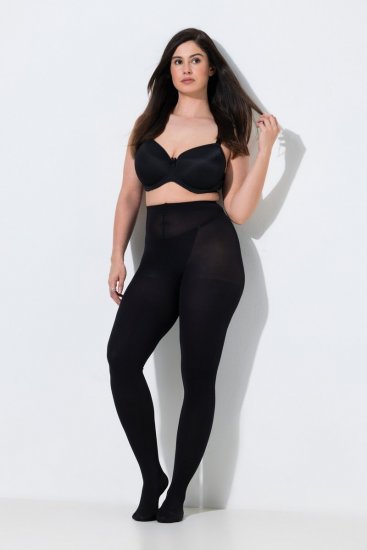 Ulla Popken 849063 Collant Nero - Collant & calzini - 