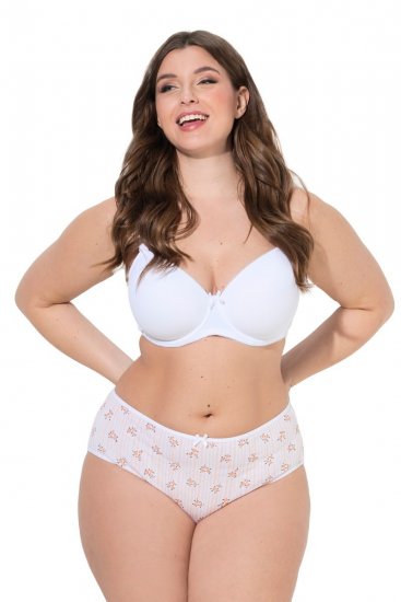 Ulla Popken 849098 Slip a fiori confezione da 6 Arancione - Slip - 