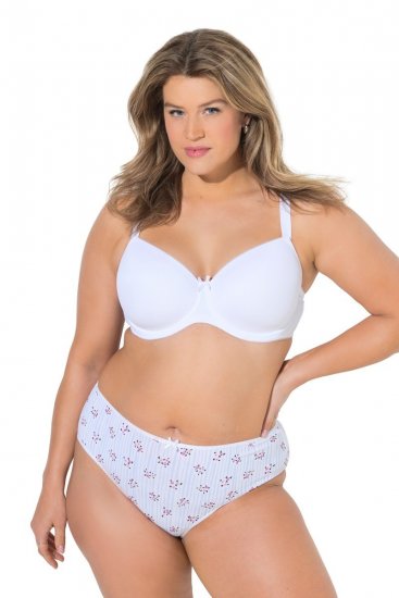Ulla Popken 849098 Slip a fiori confezione da 5 Azzurro - Slip - 