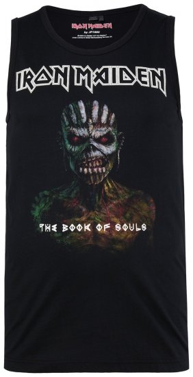 JP1880 849285 Iron Maiden The Book of Souls Canotta Nero - Magliette di band - T-shirt band taglie forti