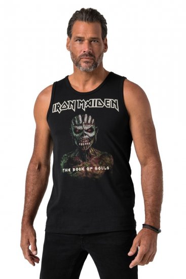 JP1880 849285 Iron Maiden The Book of Souls Canotta Nero - Magliette di band - T-shirt band taglie forti
