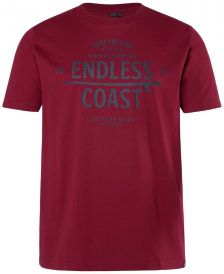 Men+ 448 T-shirt Endless Coast Marrone rame - Magliette - Magliette Uomo Taglie Forti