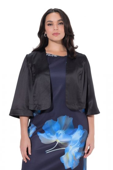 Ulla Popken 849457 Bolero Nero - Giacche - Giacche taglie forti da donna