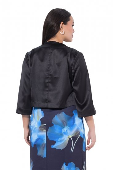 Ulla Popken 849457 Bolero Nero - Giacche - Giacche taglie forti da donna