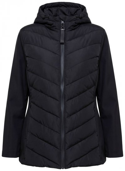 Ulla Popken 849472 Giacca trapuntata Nero - Giacche - Giacche taglie forti da donna