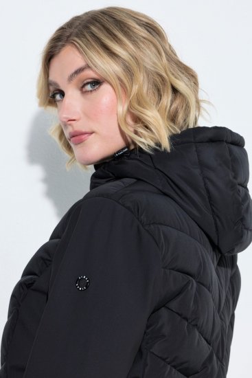 Ulla Popken 849472 Giacca trapuntata Nero - Giacche - Giacche taglie forti da donna