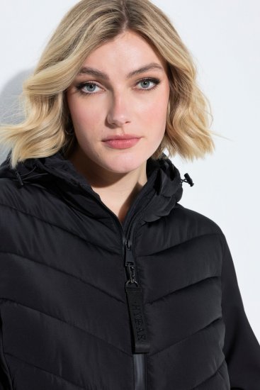 Ulla Popken 849472 Giacca trapuntata Nero - Giacche - Giacche taglie forti da donna