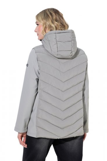 Ulla Popken 849472 Giacca trapuntata Grigio - Giacche - Giacche taglie forti da donna
