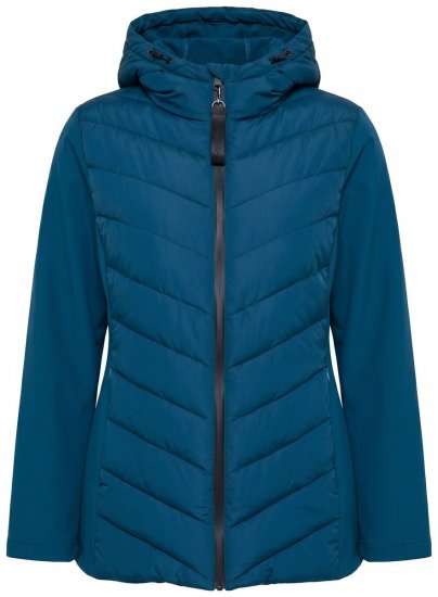Ulla Popken 849472 Giacca trapuntata Petrolio - Giacche - Giacche taglie forti da donna