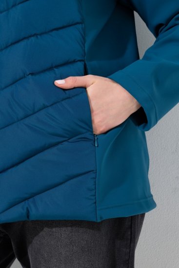 Ulla Popken 849472 Giacca trapuntata Petrolio - Giacche - Giacche taglie forti da donna