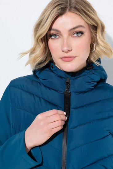 Ulla Popken 849472 Giacca trapuntata Petrolio - Giacche - Giacche taglie forti da donna