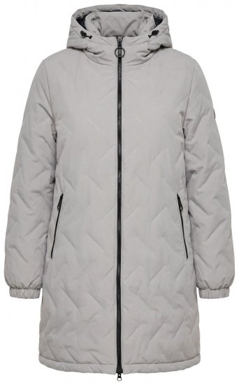 Ulla Popken 849552 Cappotto trapuntato Grigio - Cappotti - Cappotti taglie forti da donna