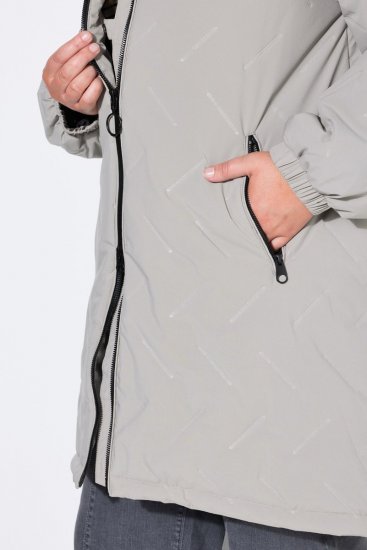 Ulla Popken 849552 Cappotto trapuntato Grigio - Cappotti - Cappotti taglie forti da donna