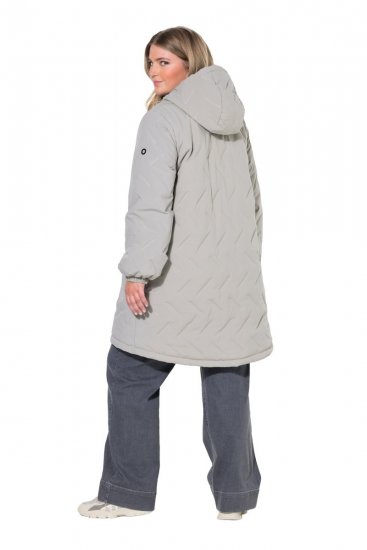 Ulla Popken 849552 Cappotto trapuntato Grigio - Cappotti - Cappotti taglie forti da donna