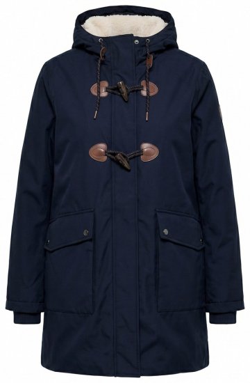Ulla Popken 849619 Giacca HYPRAR impermeabile con fodera in teddy Blu scuro - Giacche - Giacche taglie forti da donna
