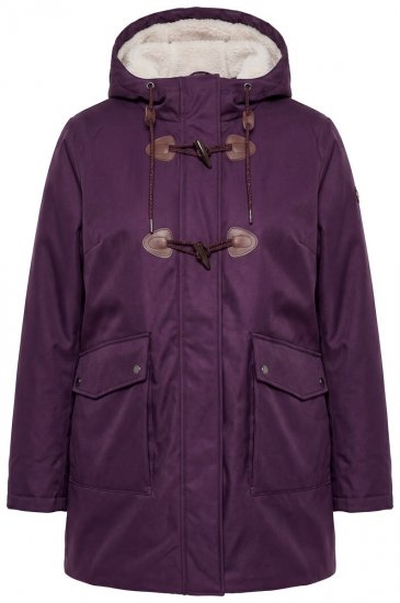 Ulla Popken 849619 Giacca antipioggia Viola scuro - Giacche - Giacche taglie forti da donna