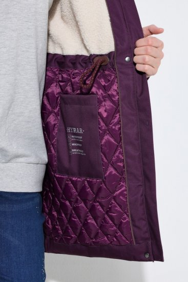 Ulla Popken 849619 Giacca antipioggia Viola scuro - Giacche - Giacche taglie forti da donna