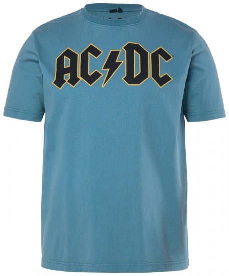 JP1880 849790 AC/DC Classic Logo T-shirt Blu turchese - Magliette di band - T-shirt band taglie forti