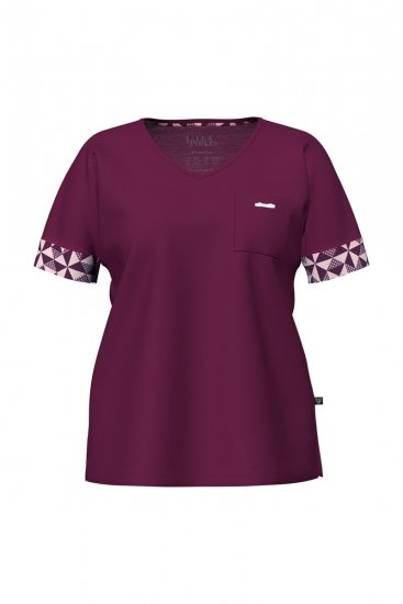Ulla Popken 849850 Pigiama a quadri Rosso bacca - Pigiami/Loungewear - 